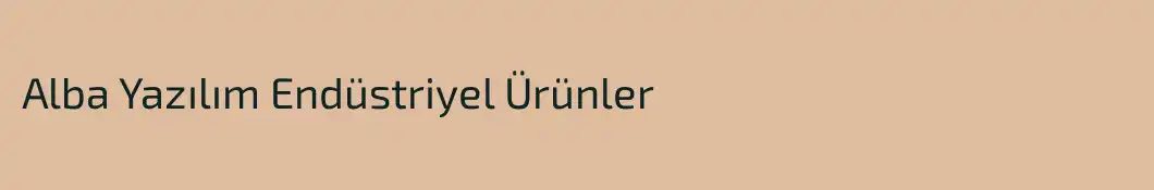 Alba Yazılım Endüstriyel Ürünler